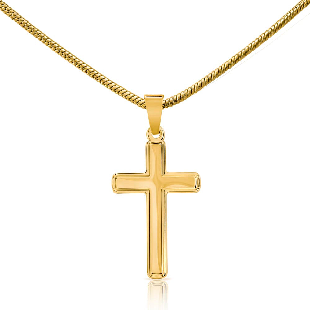 Collar Mikora Artisan Cross: Fe y Fortaleza | Collar para Hijo