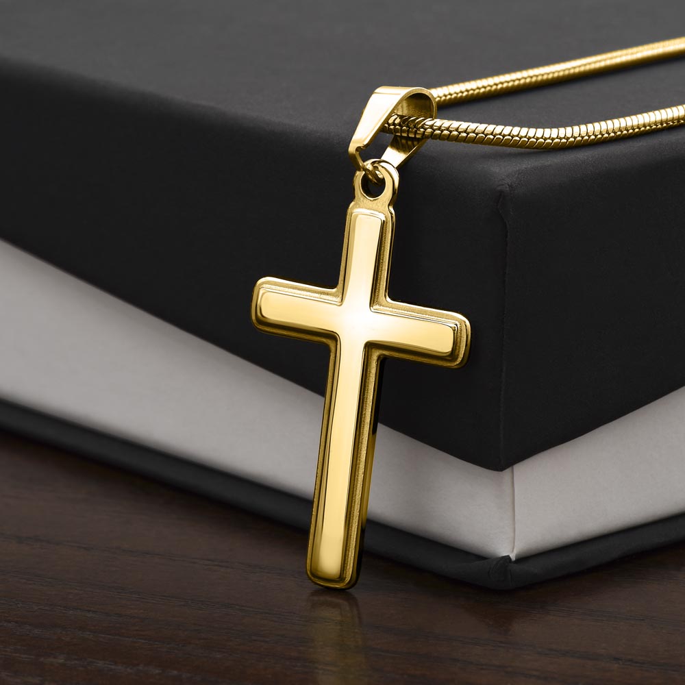 🛡️ Collar Mikora Artisan Cross: Guía y Protección Incondicional | Cruz para Papá